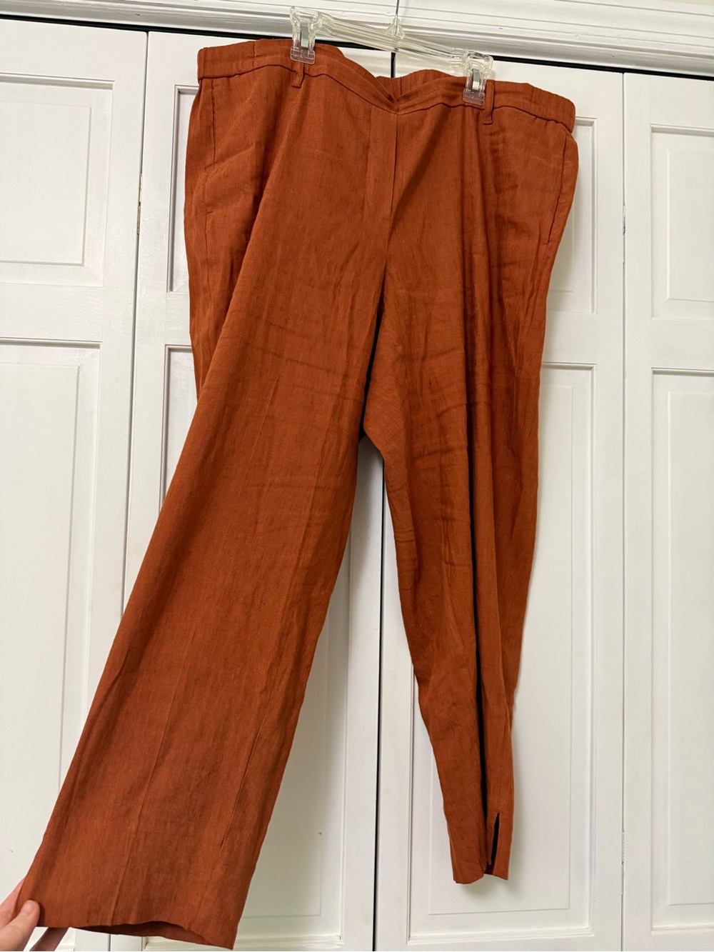 J. Jill Rust Orange Wide Leg Trousers